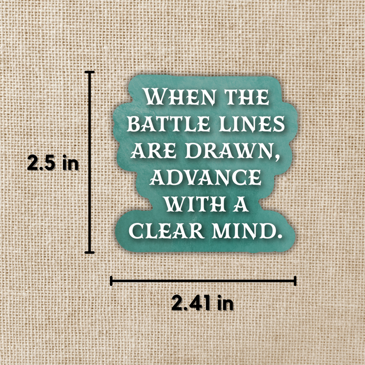 Battle Lines Drawn Sticker | Daughter of the Moon Goddess