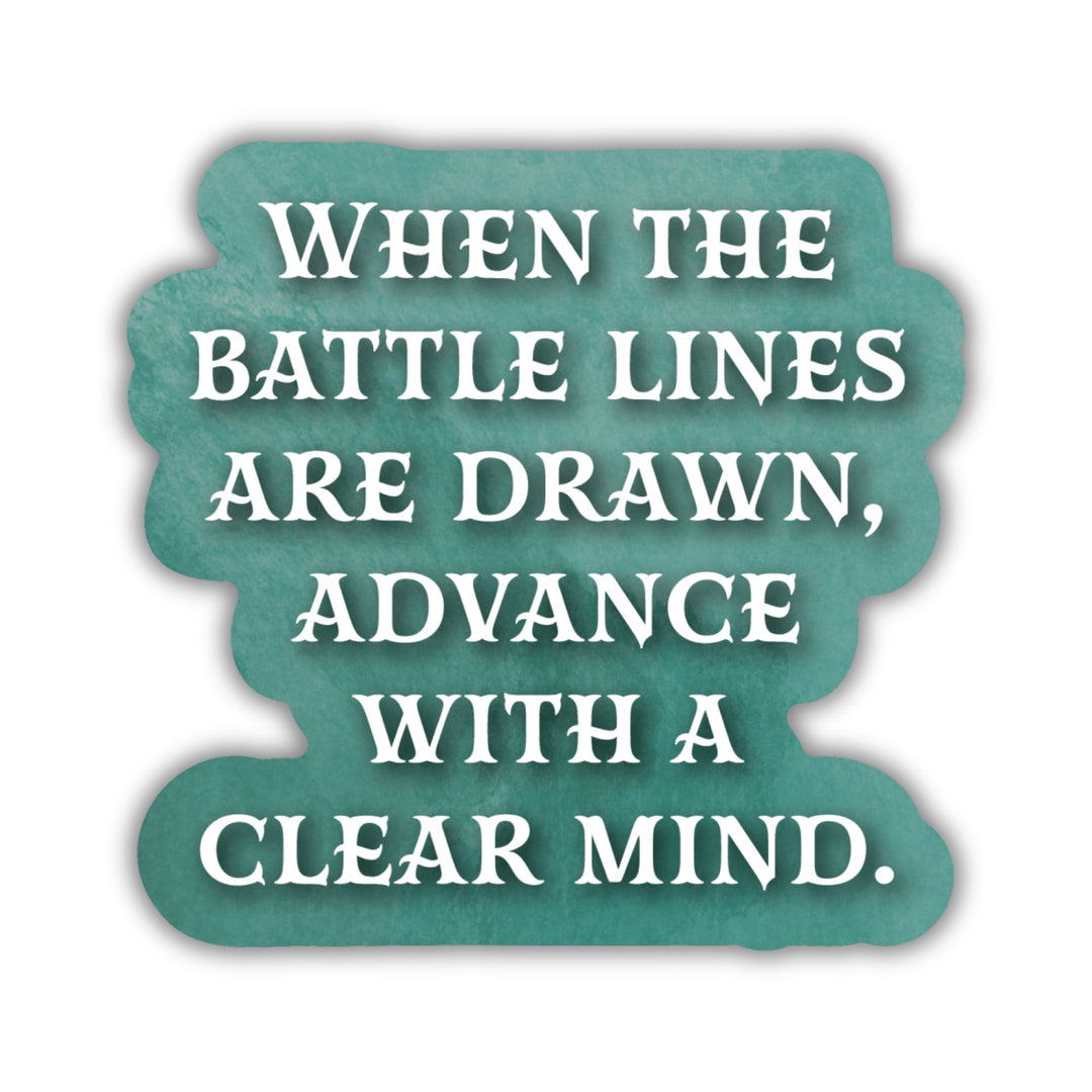 Battle Lines Drawn Sticker | Daughter of the Moon Goddess