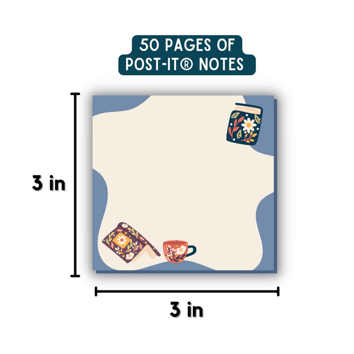 Books and Tea Sticky Notes