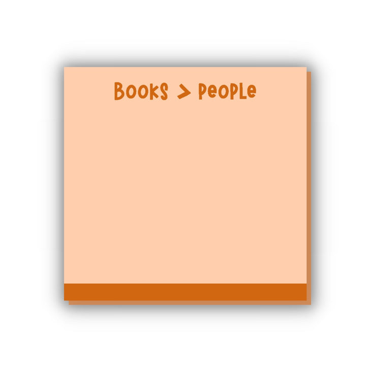 Books Are Better Than People Sticky Notes