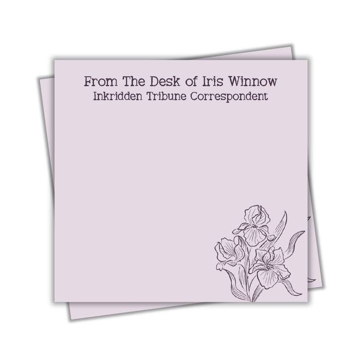Desk of Iris Winnow Sticky Notes | Divine Rivals