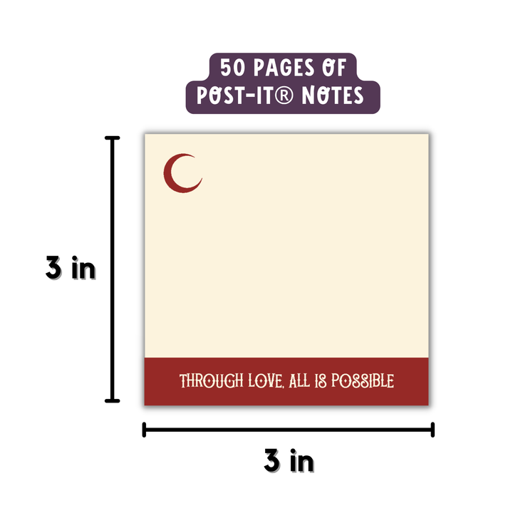 Through Love All is Possible Sticky Notes | Crescent City