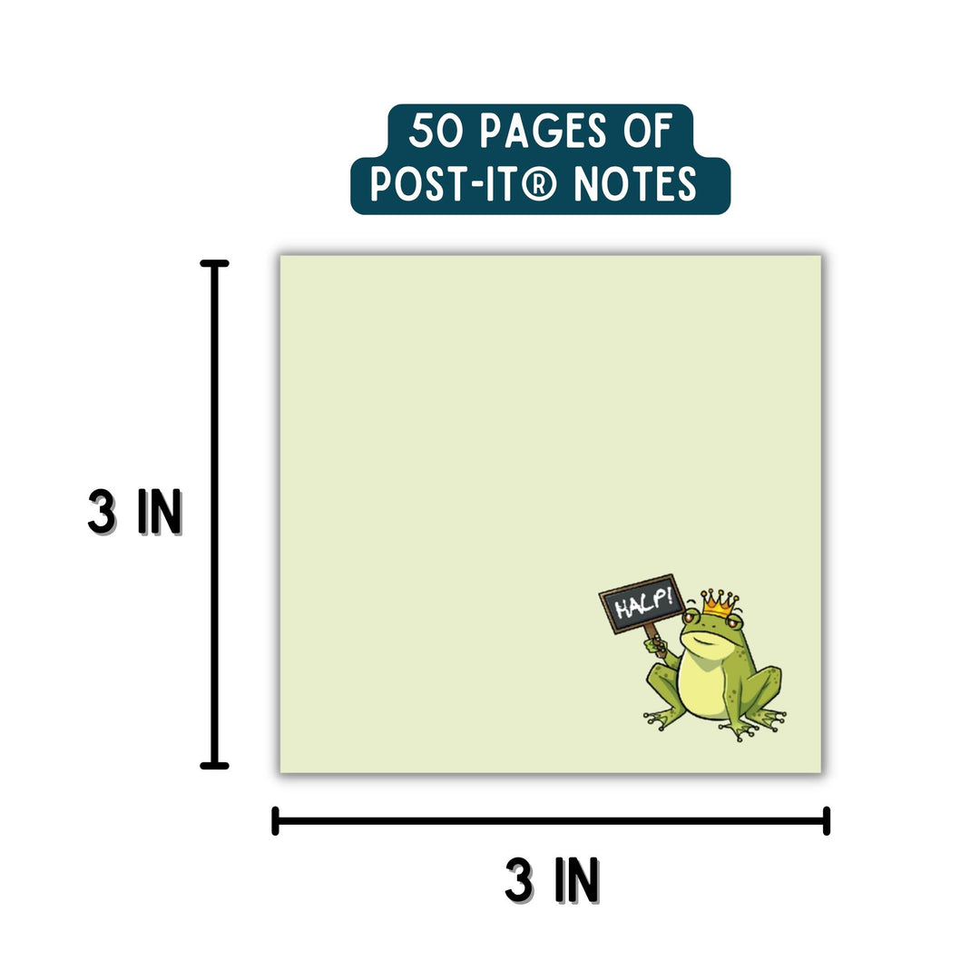 Kingsley with HALP Sign Sticky Notes | Assistant to the Villain