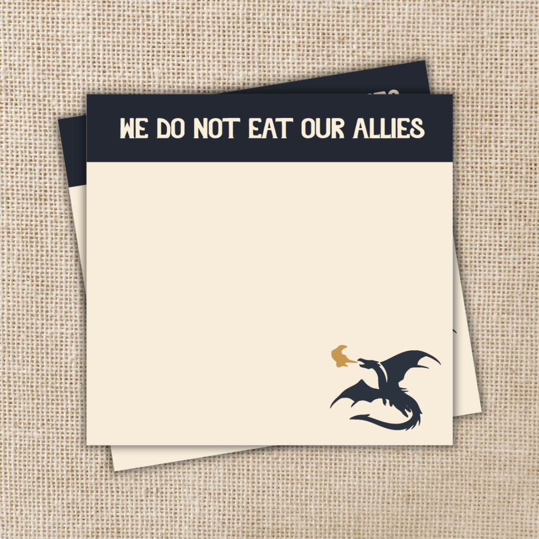 We Do Not Eat Our Allies Sticky Notes | Fourth Wing