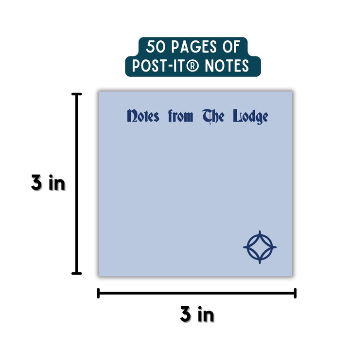 Notes From The Lodge Sticky Notes | Legendborn