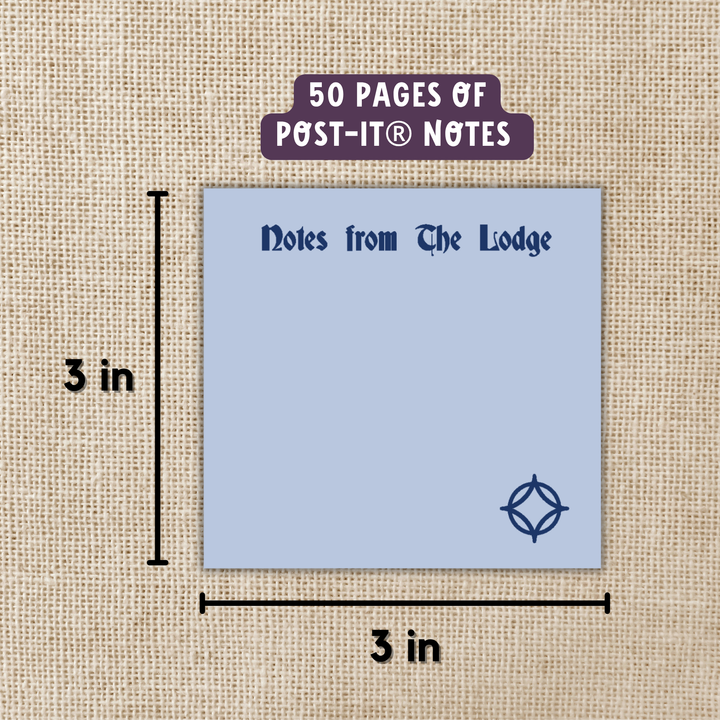 Notes From The Lodge Sticky Notes | Legendborn