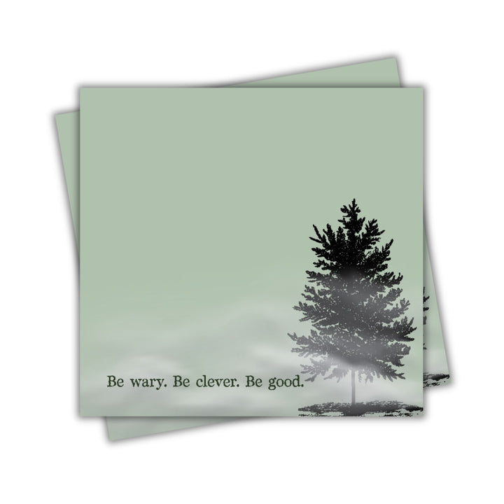 Be Wary. Be Clever. Sticky Notes | One Dark Window