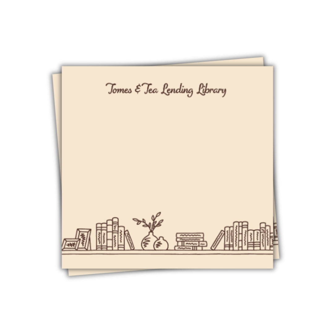 Tomes & Tea Lending Library Sticky Notes | Tomes & Tea