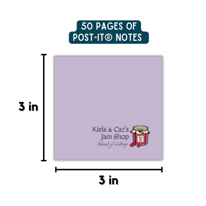 Kiela & Caz's Jam Shop Sticky Notes | The Spellshop