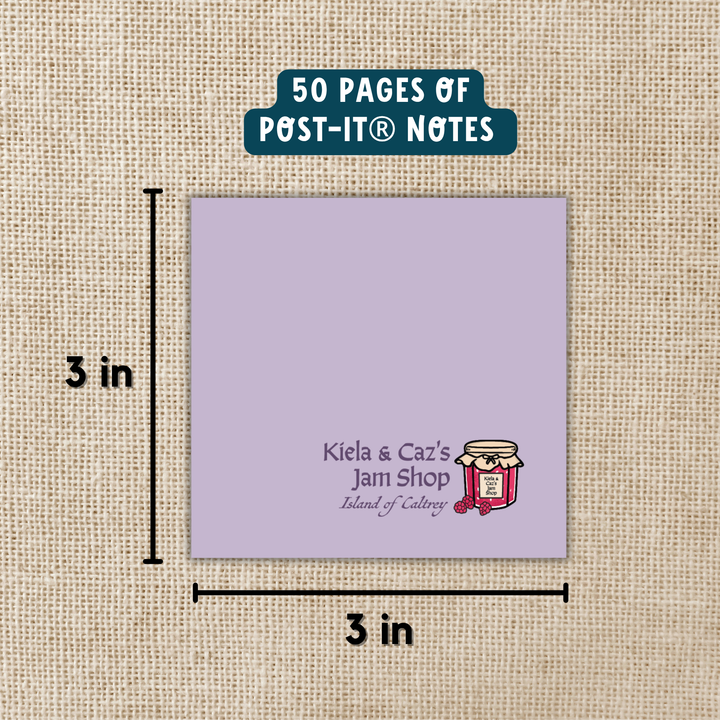 Kiela & Caz's Jam Shop Sticky Notes | The Spellshop