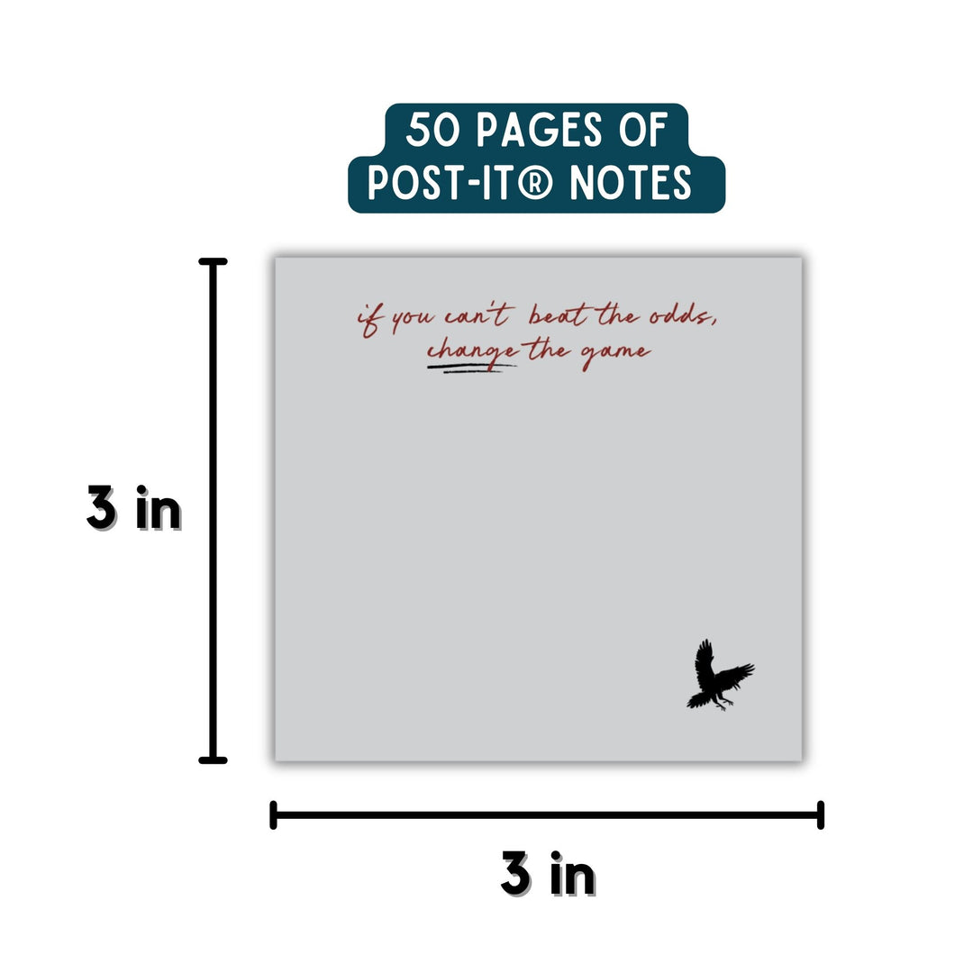Change the Game Sticky Notes | Six of Crows
