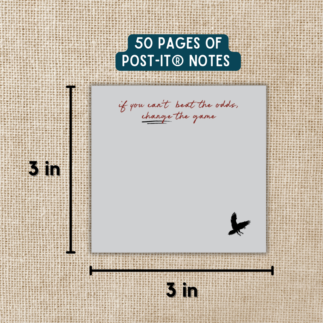 Change the Game Sticky Notes | Six of Crows