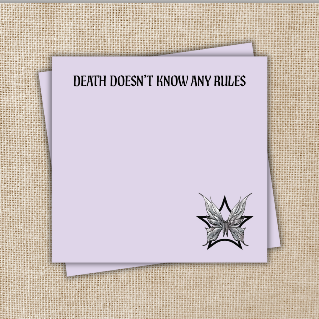 Death Doesn’t Know Rules Sticky Notes | The Games Gods Play