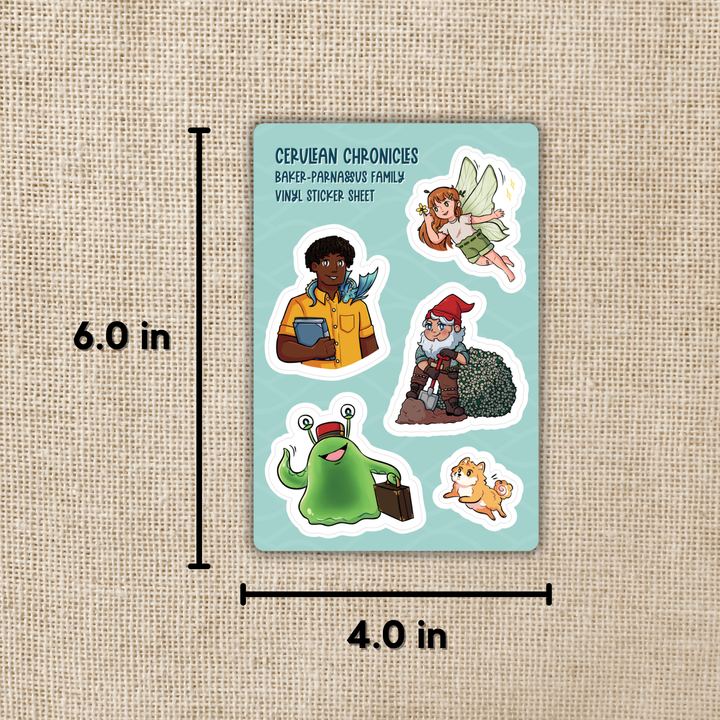 The Baker-Parnassuses Sticker Sheet | House in the Cerulean Sea