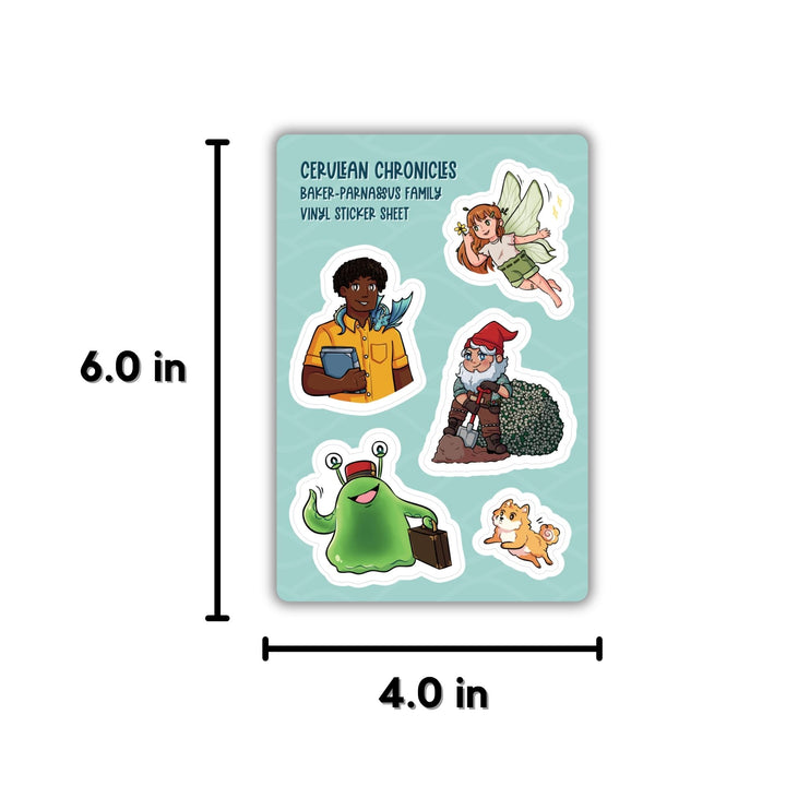 The Baker-Parnassuses Sticker Sheet | House in the Cerulean Sea
