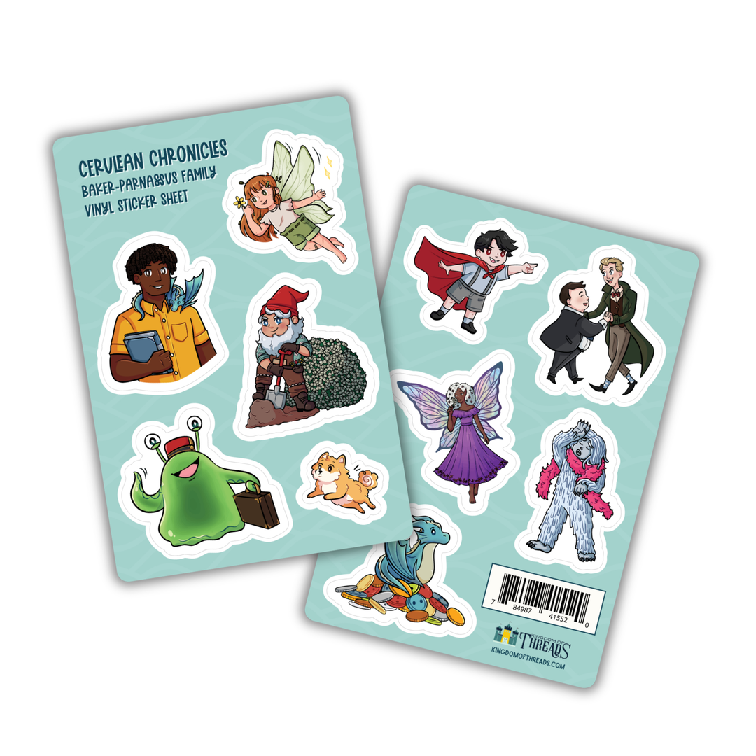 The Baker-Parnassuses Sticker Sheet | House in the Cerulean Sea