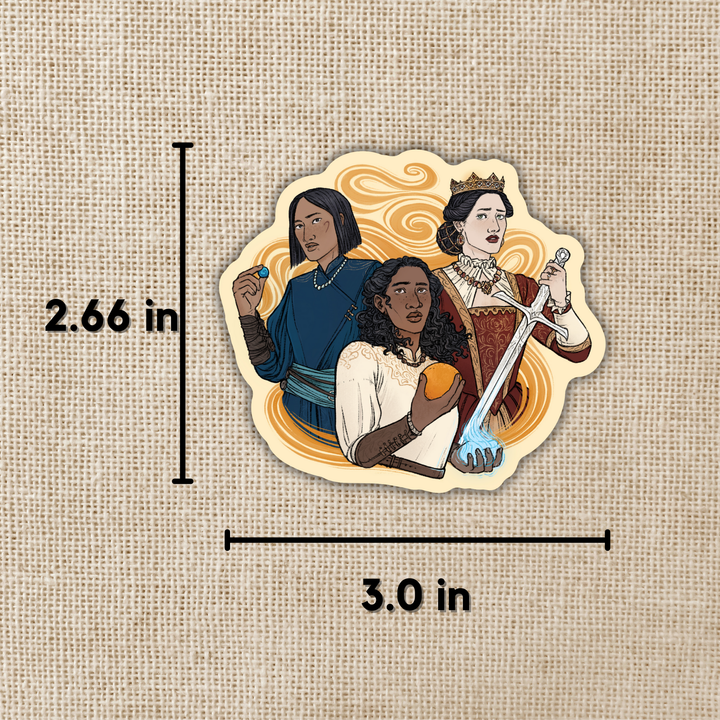 Ead, Sabran and Tané Sticker | Priory of the Orange Tree