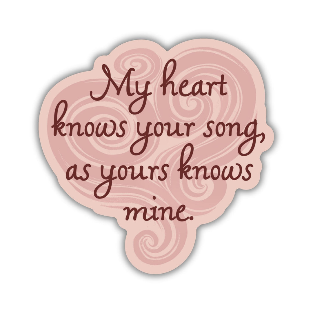 My Heart Knows Your Song Sticker | Priory of the Orange Tree