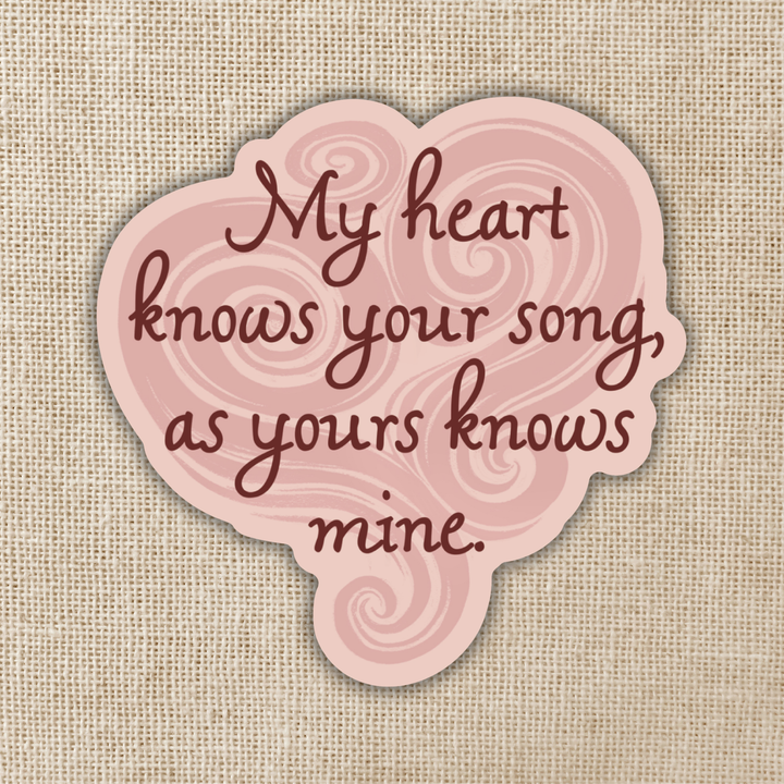 My Heart Knows Your Song Sticker | Priory of the Orange Tree