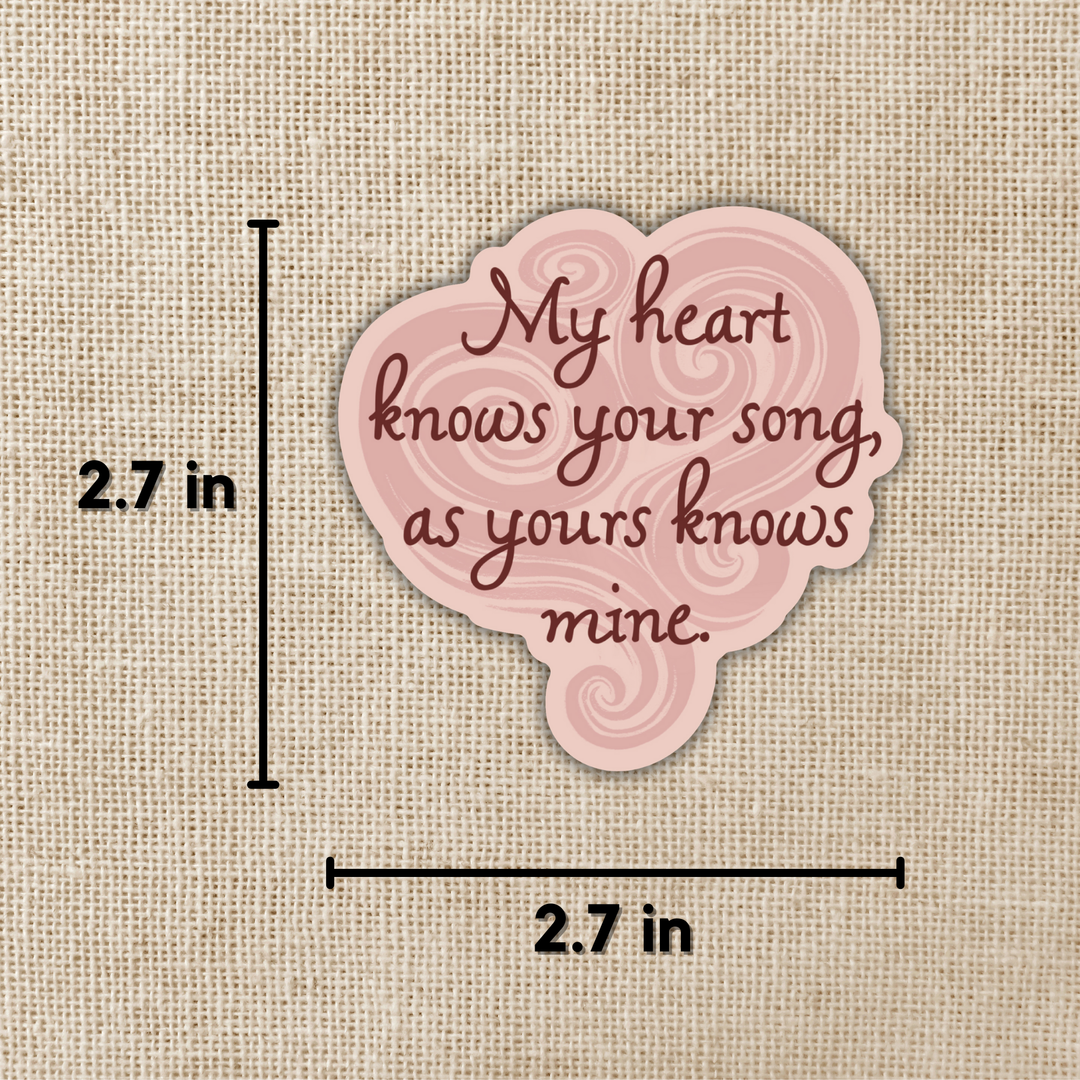My Heart Knows Your Song Sticker | Priory of the Orange Tree