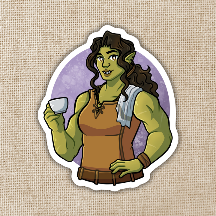 Viv With Coffee Sticker | Legends & Lattes