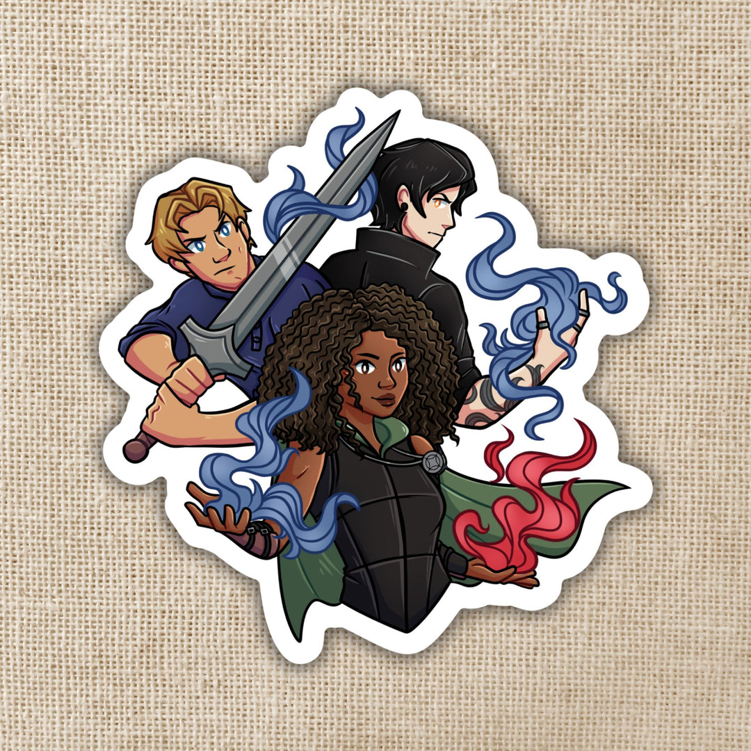 Bree, Nick and Sel Sticker | Legendborn