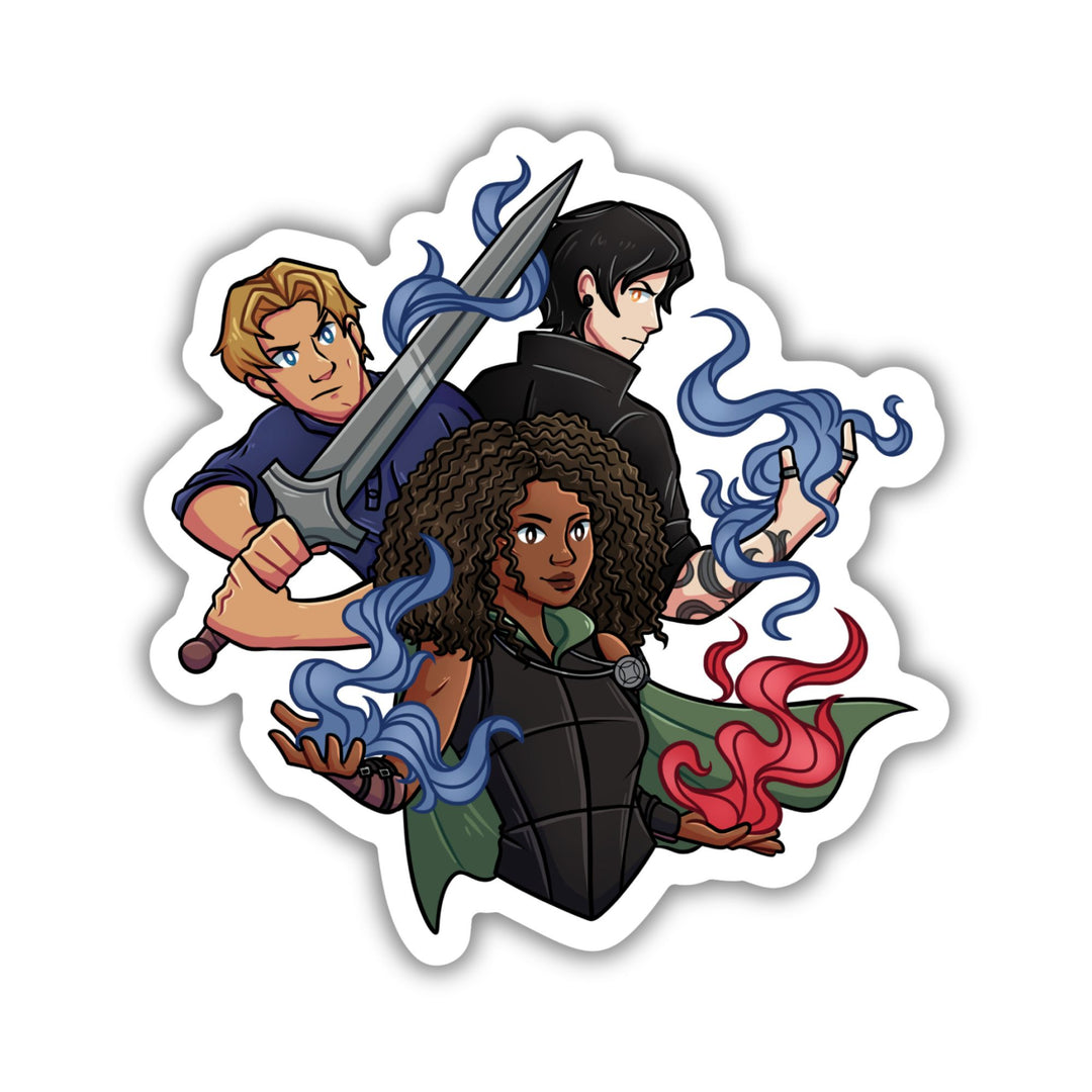 Bree, Nick and Sel Sticker | Legendborn