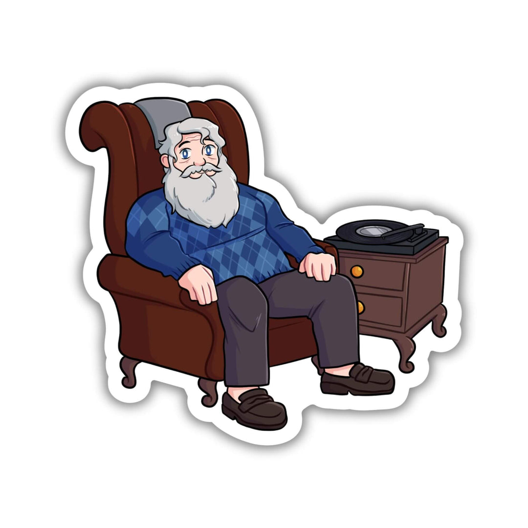 Gio & His Record Player Sticker | In The Lives of Puppets
