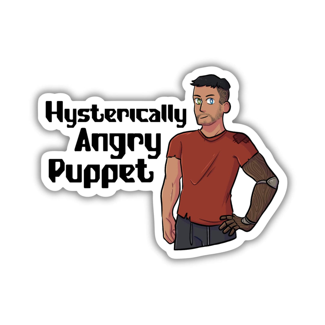 Hysterically Angry Puppet Sticker | In The Lives of Puppets