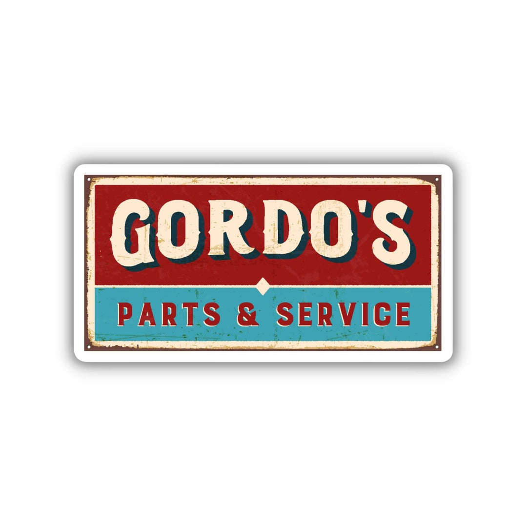 Gordo's Shop Sign Sticker | Green Creek