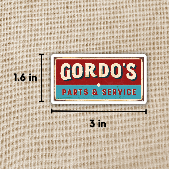 Gordo's Shop Sign Sticker - TJ Klune, Green Creek