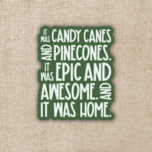 Load image into Gallery viewer, Candy Canes &amp; Pinecones Sticker - TJ Klune, Green Creek
