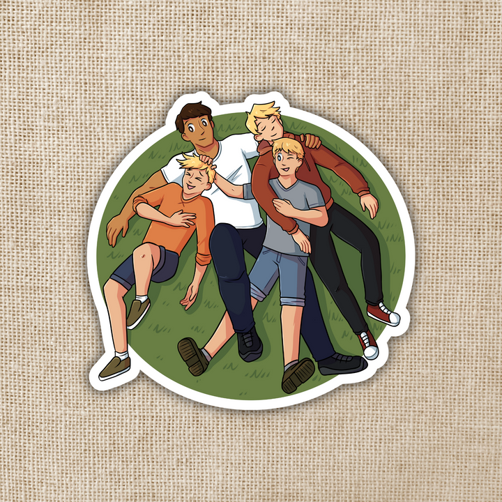 Ox, Joe, Carter & Kelly Sticker - TJ Klune, Green Creek