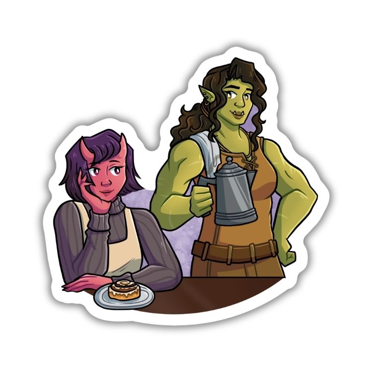 Viv & Tandri Sticker | Legends & Lattes