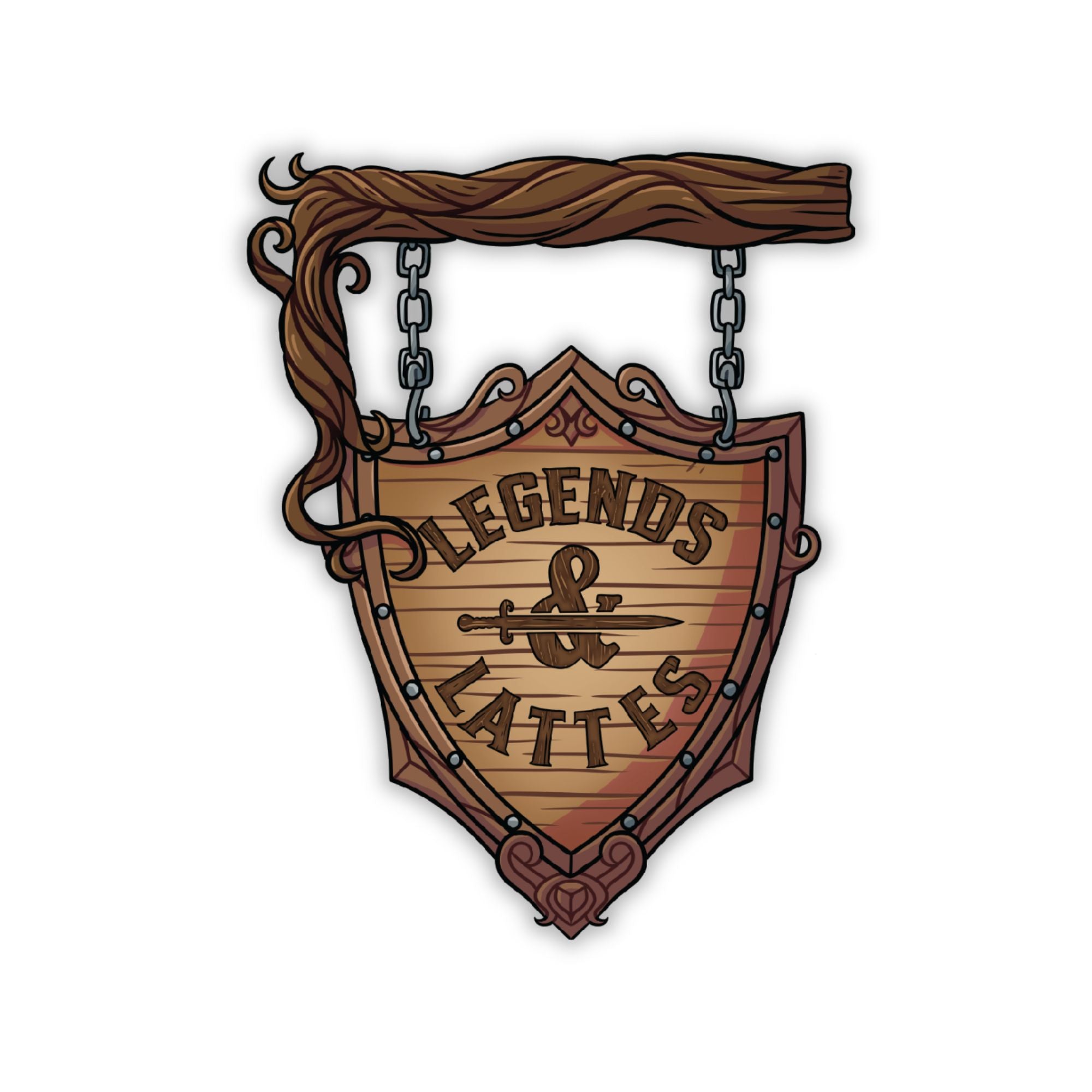 Legends & Lattes Cafe Sign Sticker | Legends & Lattes – Kingdom of