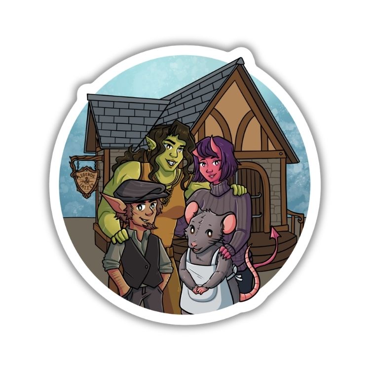 Legends & Lattes Team Photo Sticker