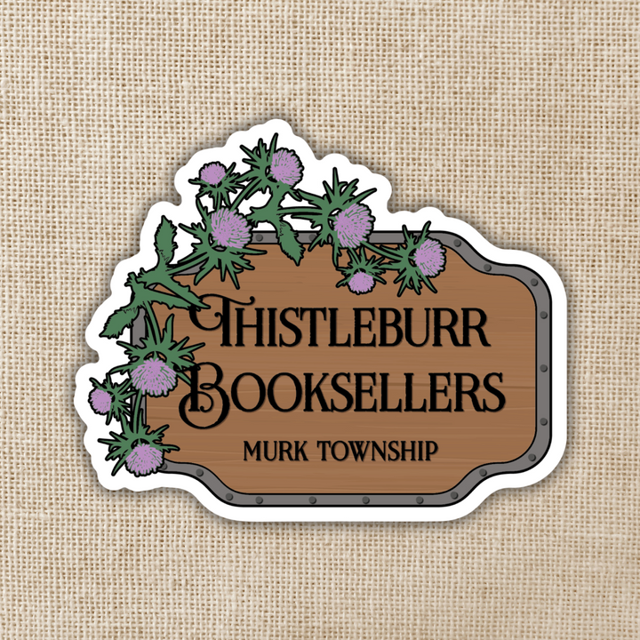 Thistleburr Booksellers Sticker | Bookshops & Bonedust