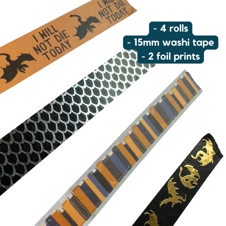 Fourth Wing 4-Pack Washi Tape