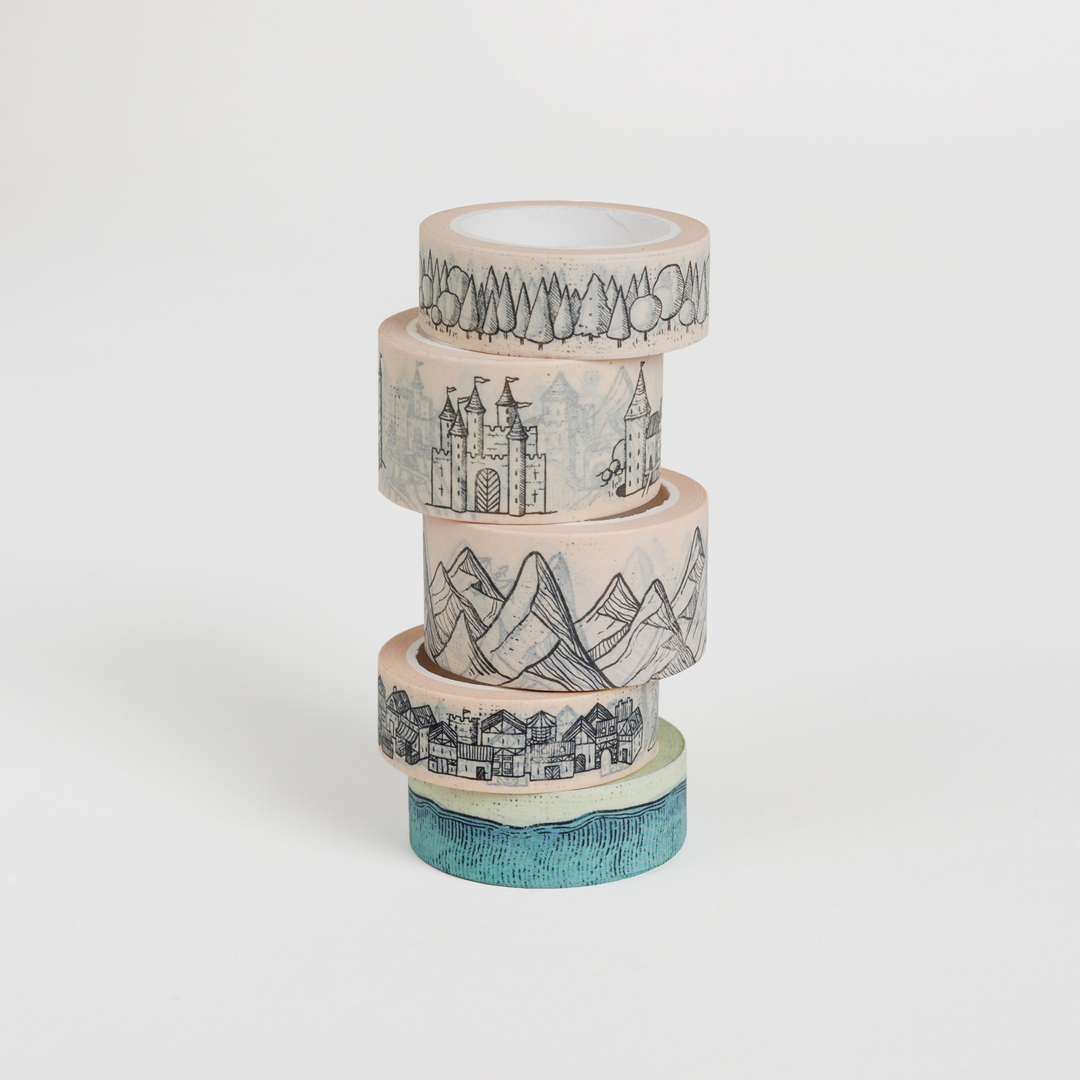 Fantasy Mountain Range Washi Tape - Mapmaker Series