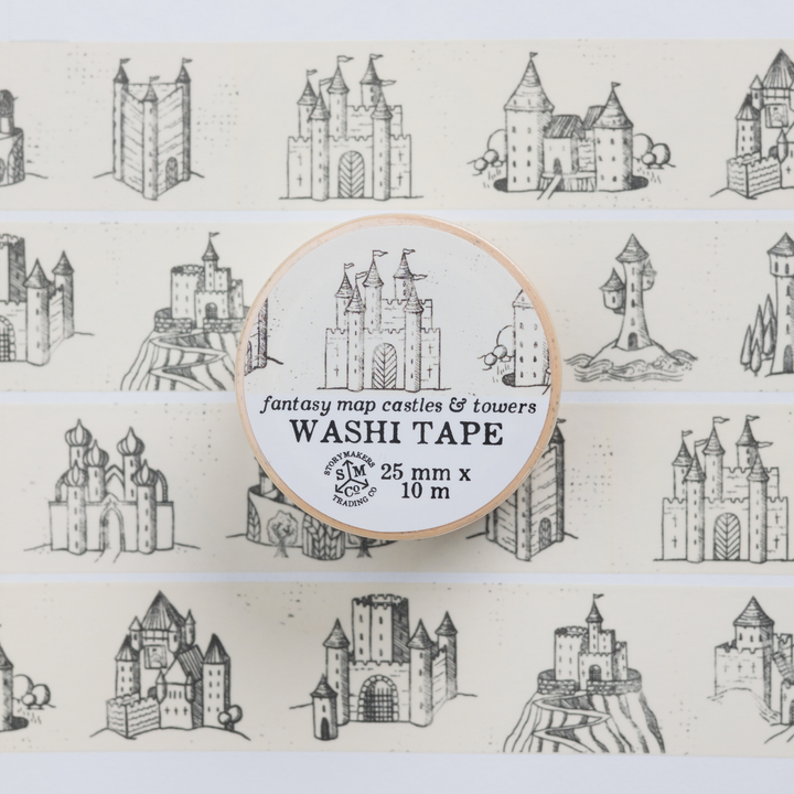 Fantasy Castles & Towers Washi Tape - Mapmaker Series