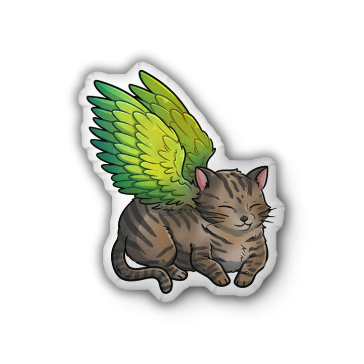 Winged Tabby Cat Pillow | The Spellshop