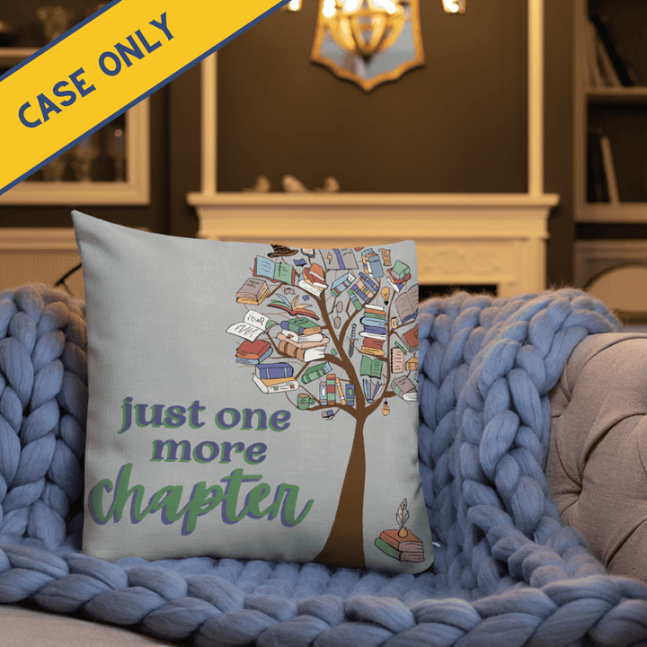 Just One More Chapter Throw Pillow Case
