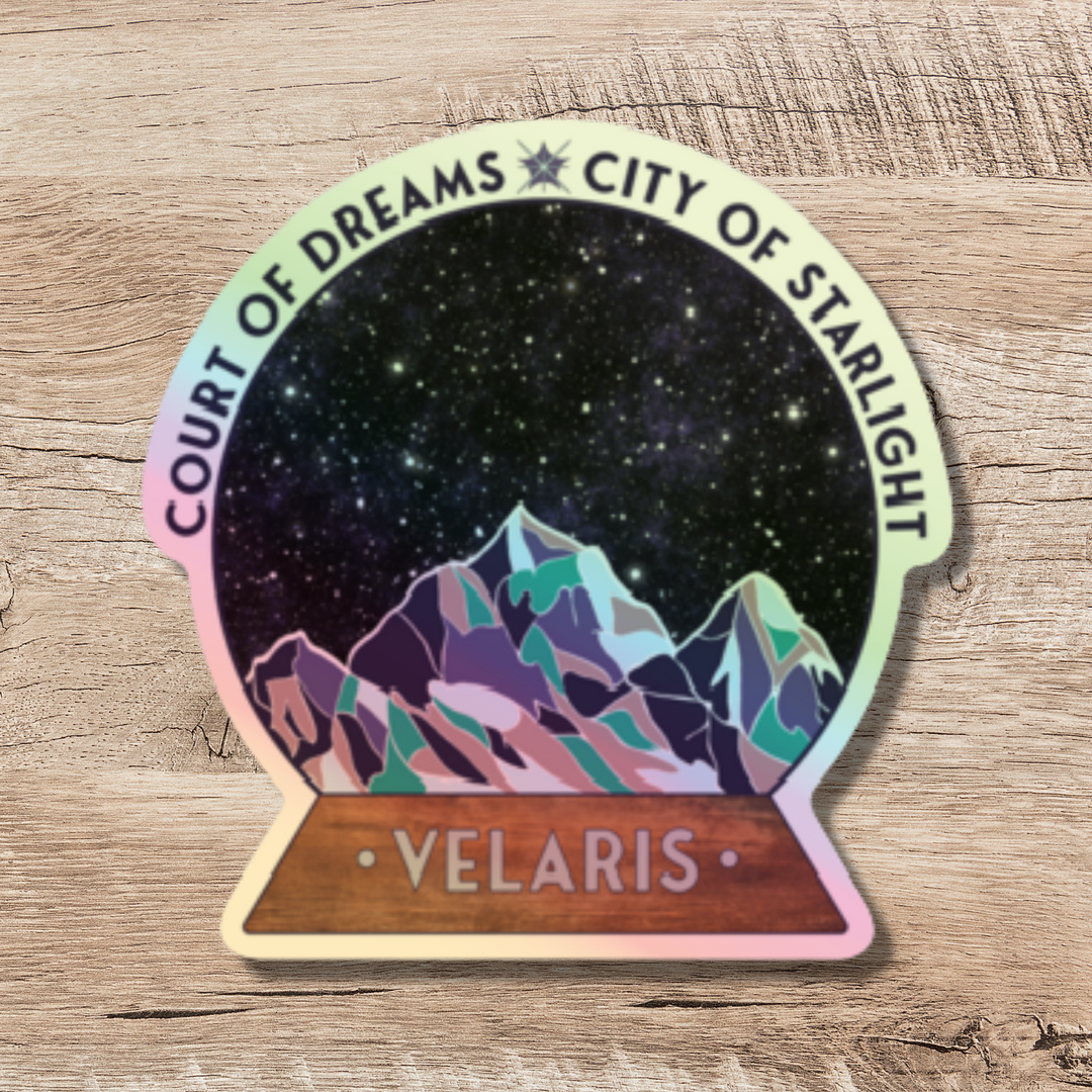 Velaris Snow Globe Holographic Sticker