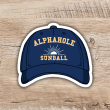 Load image into Gallery viewer, Alphahole Sunball Baseball Cap Sticker | Crescent City House of Earth and Blood Inspired
