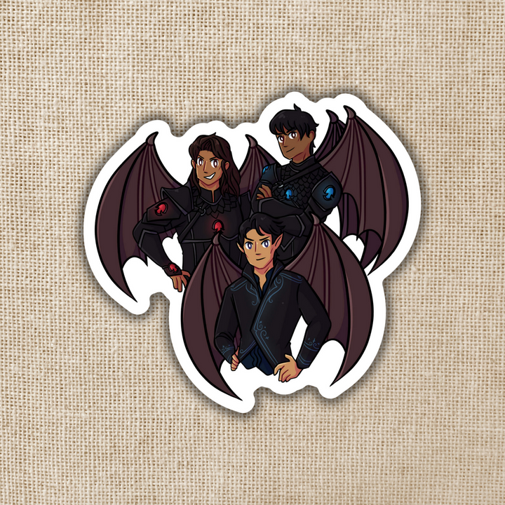 Bat Boys Illyrian Warriors Sticker | A Court of Thorns & Roses