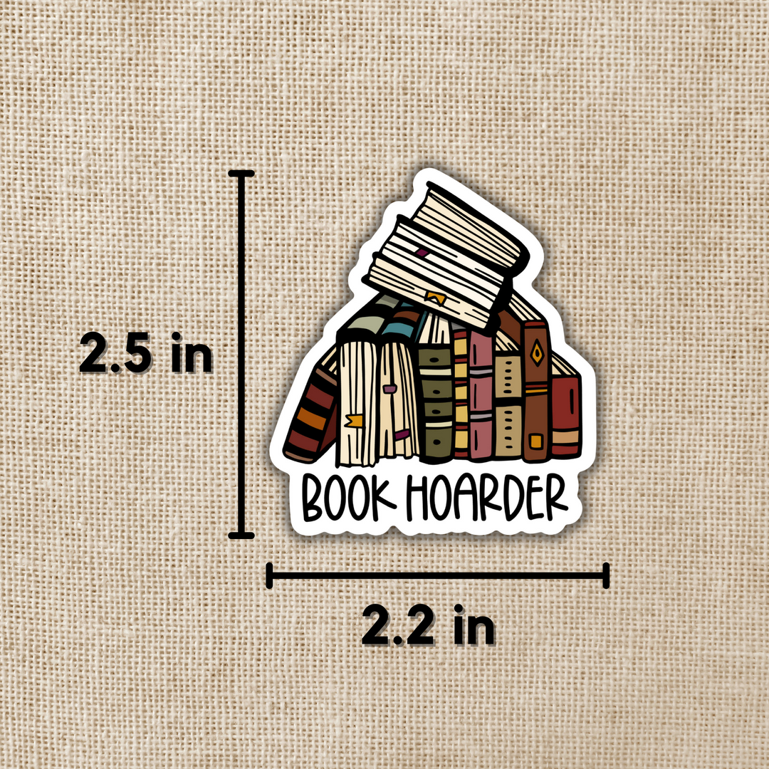 Book Hoarder Sticker