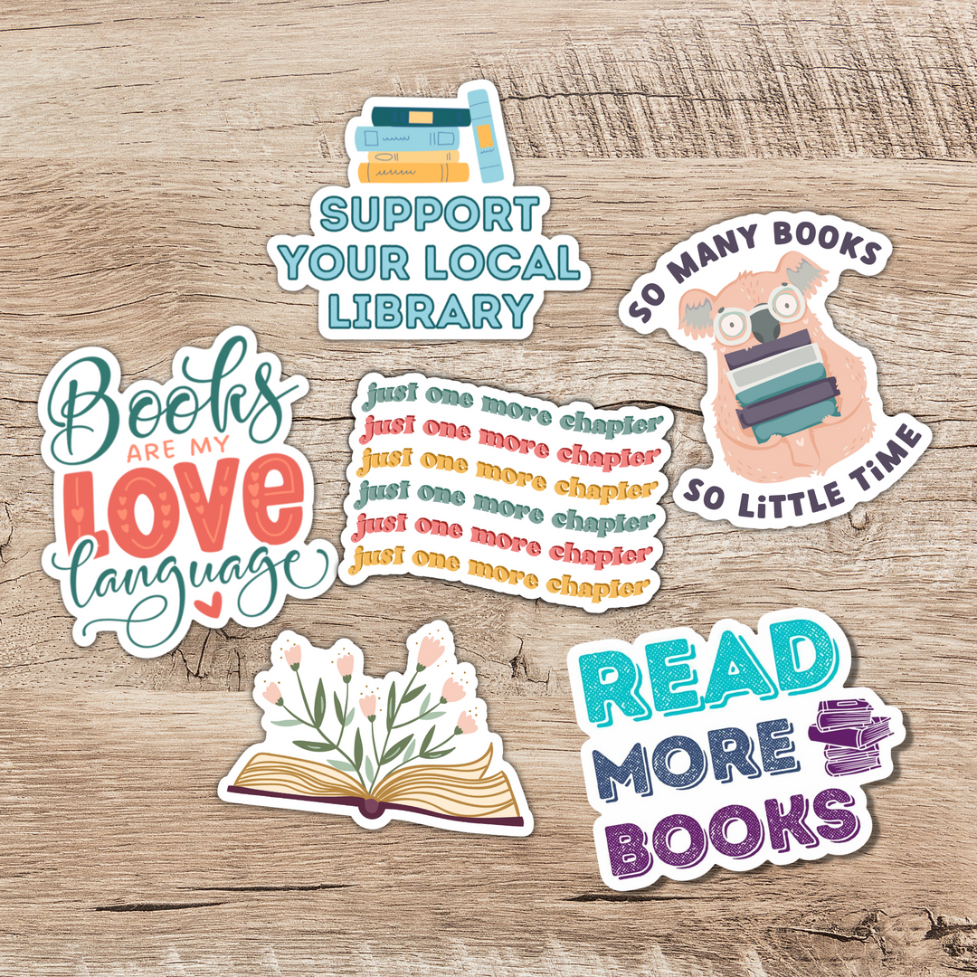 Book Lover Sticker Pack 1