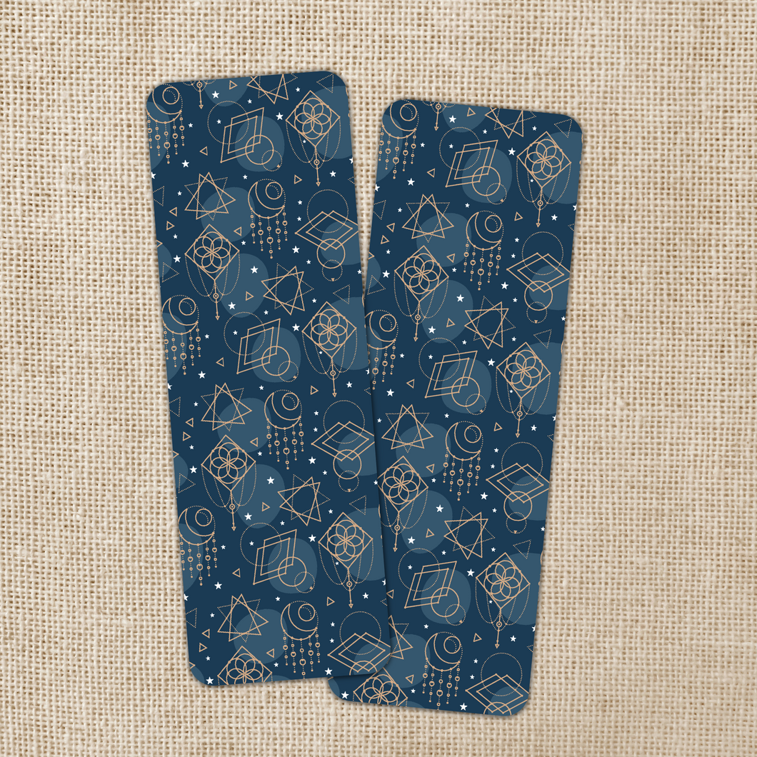 Blue Celestial Pattern Bookmark