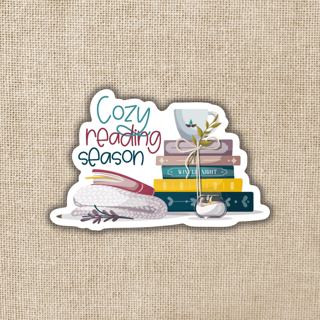 Cozy Reading Season Sticker