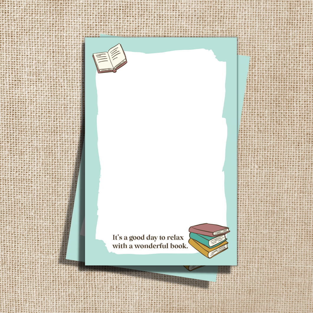 Good Day to Read a Book Notepad - 4x6